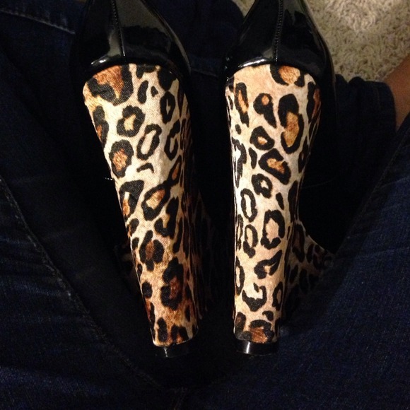 Leopard wedges - Picture 3 of 4