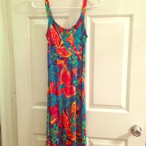 Vintage floral maxi dress