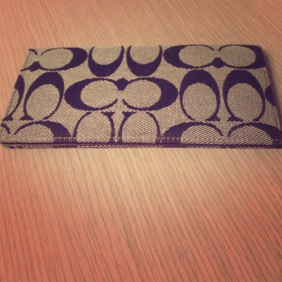 Authentic Coach checkbook cover