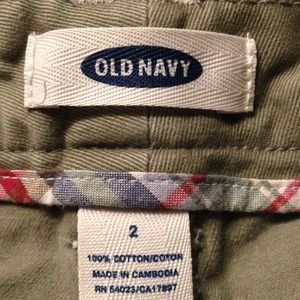 Old navy, camo green shorts