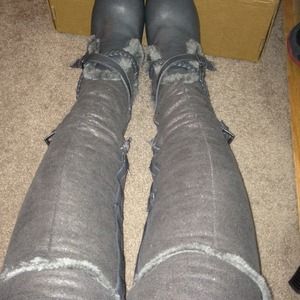 Gray DollHouse Boots