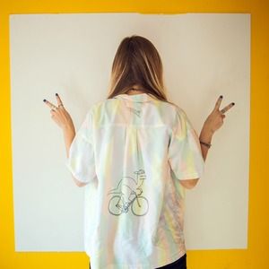 ❌SOLD❌ Vintage 80s Watercolor Button-up