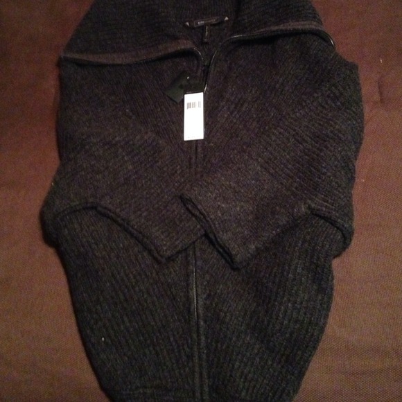BCBG Charcoal Oversized Cardigan