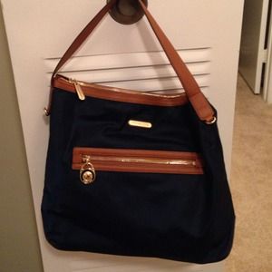 MK navy blue handbag