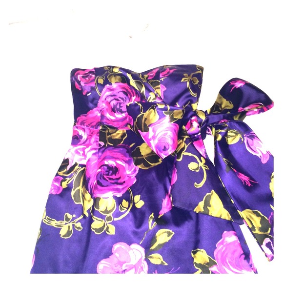 Strapless cocktail dress