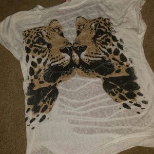 SOLD!! Tiger cut out top