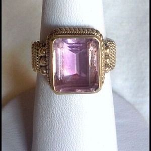 Amethyst sterling ring SOLD