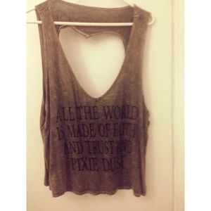 "All the world is made of..." tank crop top.