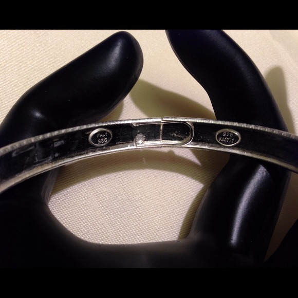 925 silver Greek key bangle - Picture 3 of 4