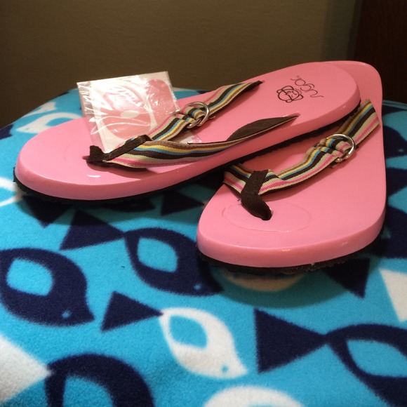 ✂️reduced✂️ Floatie Sugar Shoes Pink Flip Flops