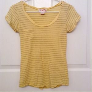 Cute striped yellow tee