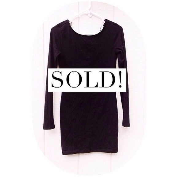 F21 Black Bodycon Dress