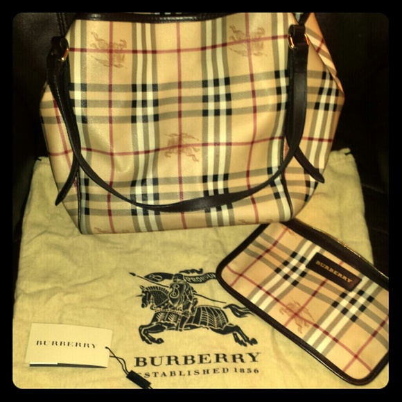Burberry Haymarket small tote