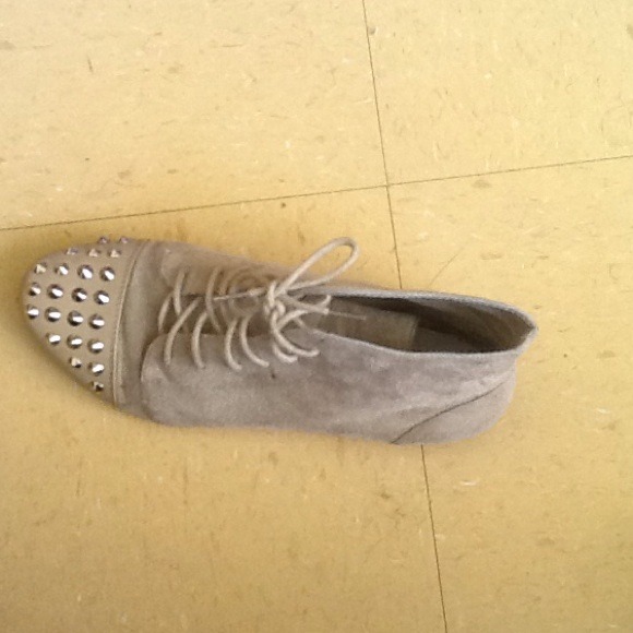 Spiked suede booties size 7 1/2