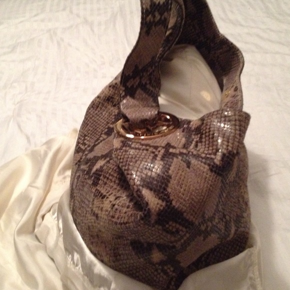 MK snake skin shoulder bag 100% real