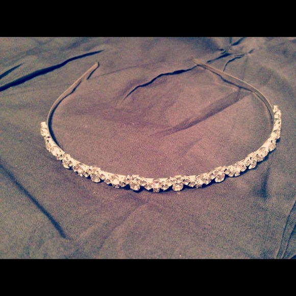 Diamond tiara headband for wedding or pageant