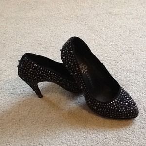 Studded heels and colorful tube dress bundle