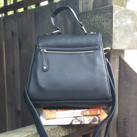 ☆HP☆ NWOT JustFab Leather & Lace Satchel - Picture 2 of 4