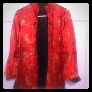 SOLD.Reversible mandarin jacket