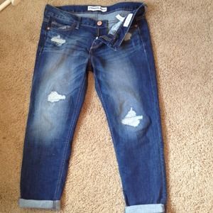 Express low rise boyfriend jeans size 8