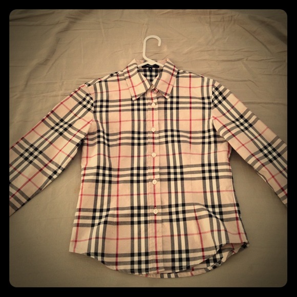 Authentic Burberry Check Print Top