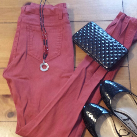 Scarlet Red Skinny Jeans
