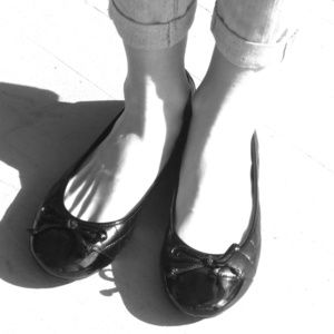 Kelly and Katie "Camille" black ballet flat.