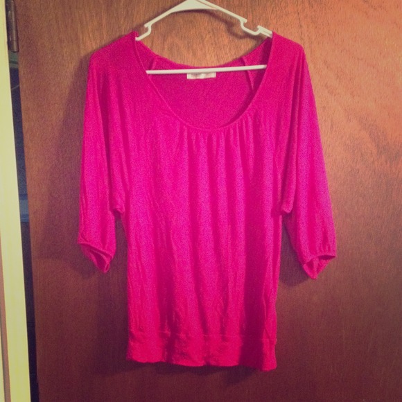 ✊✊TRADED✊✊ pink oversized quarter sleeved tee