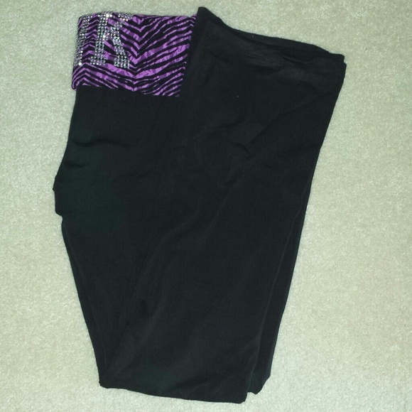 Victorias Secret PINK bling rhinestone yoga pant M