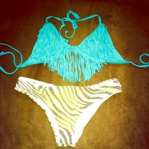 L*Space Fringe Bikini/Brazilian bottom