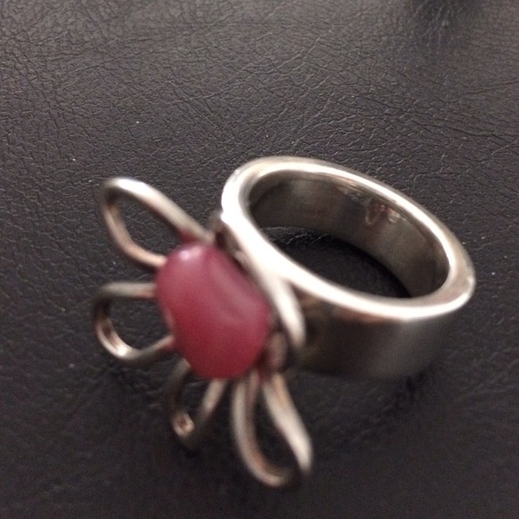 ⬇️LOW⬇️Modern Silver 925 and a Red Topaz stone - Picture 2 of 3