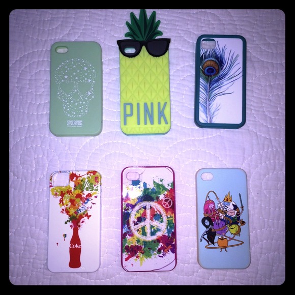 6 iPhone 4 / 4s covers. Like new.