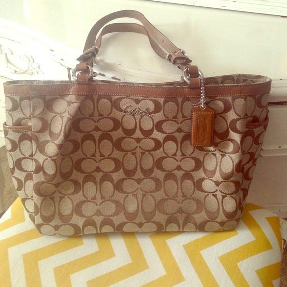 Authentic monogrammed Coach Handbag