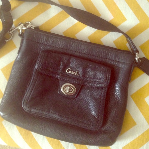 Authentic Coach leather crossbody