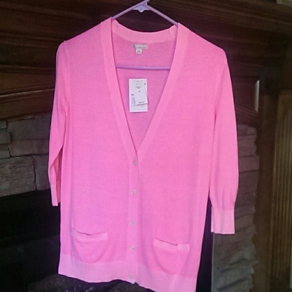 Hold! Gap boyfriend cardigan in BRIGHT PINK - New! - Picture 2 of 4