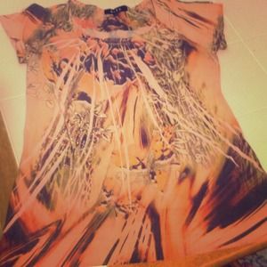 $3 OBO Colorful sequence shirt