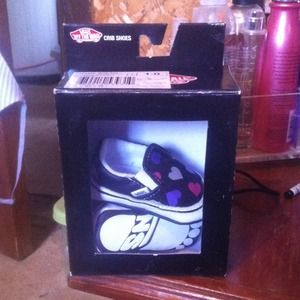 Vans crib shoes (girls)
