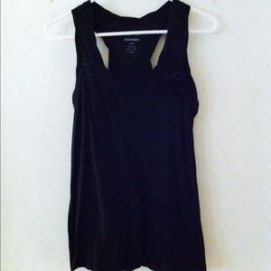 NWOT tag. Black racerback tank