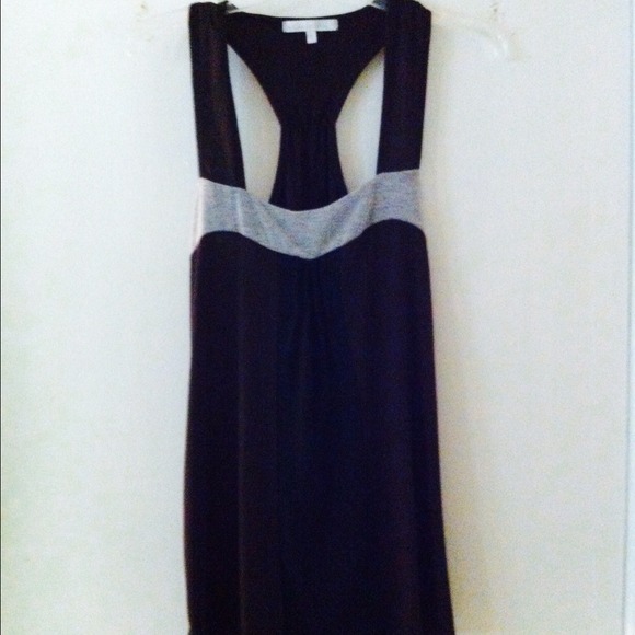 NWOT black/brown/grey racerback tank