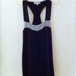 NWOT black/brown/grey racerback tank