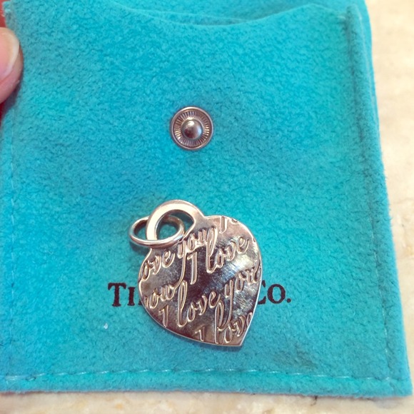 Tiffany's "I love you" heart necklace charm