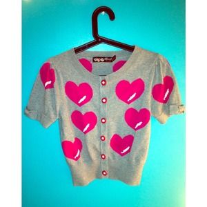 Forever 21 Twist Heart Cardigan