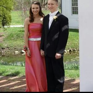 Pink/orange prom dress