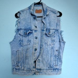 Vintage Levi's light washed vest