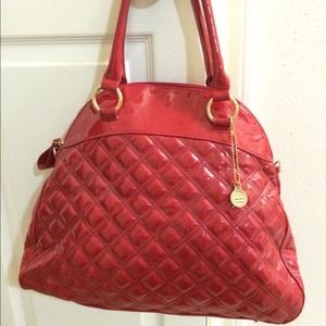 Big buddha red quilted handbag