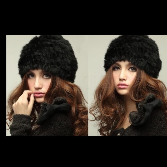 Sold -rabbit fur hat