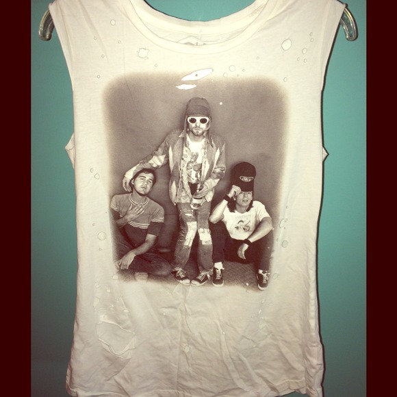 Nirvana distressed t-shirt by Chaser