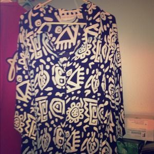 Long Vintage Black & White Shirt 😍😩❤️