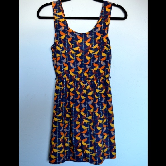 Retro bird dress