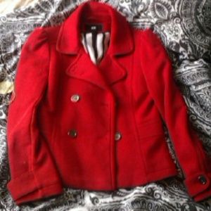 H&M Red-orange peacoat